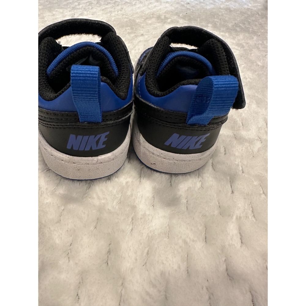 Nike Court Borough Low Recraft Black Game Royal Blue HM6300-480 Toddler 5C - Picture 3 of 7